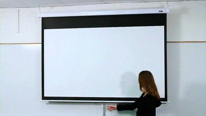 Actual product image Elite Screens manual (100", 16:9)