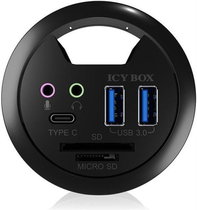 Actual product image Icy Box IB-Hub1404A (USB-A, 3 Ports)