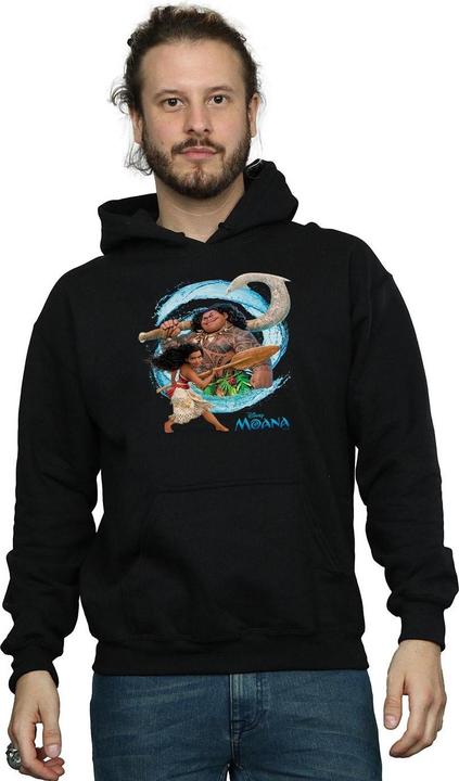 Actual product image Disney Mens Moana And Maui Wave Hoodie (L)