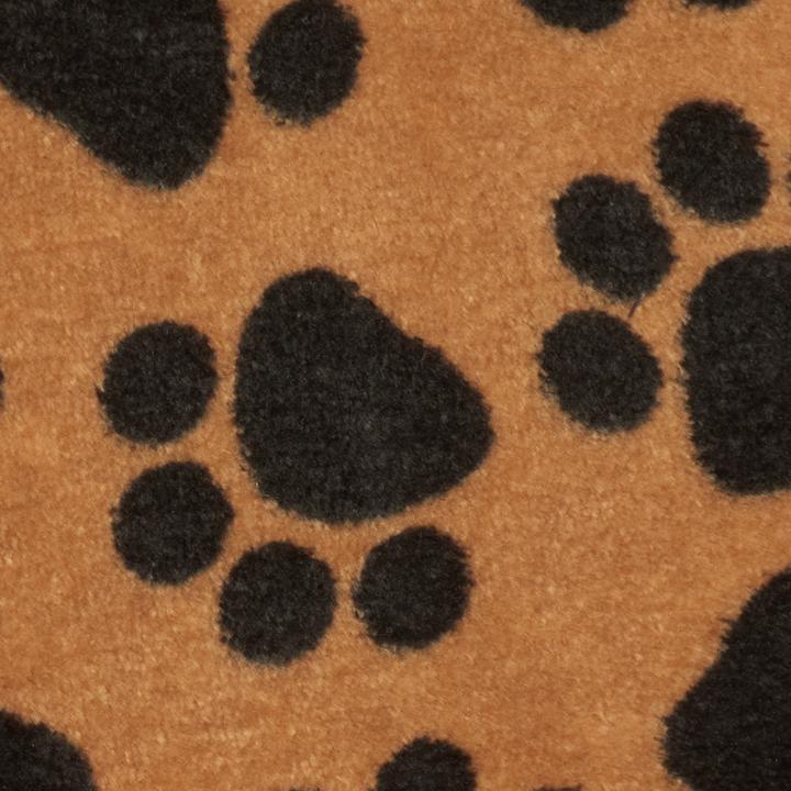 Produktbild VBS Fleece-Stoff "Pfoten Schwarz auf Baun", 150 cm breit, Meterware