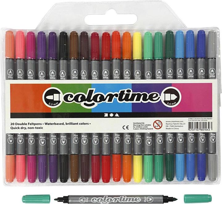 Actual product image Creativ Company Colortime Double Marker (Colored, 20 x)