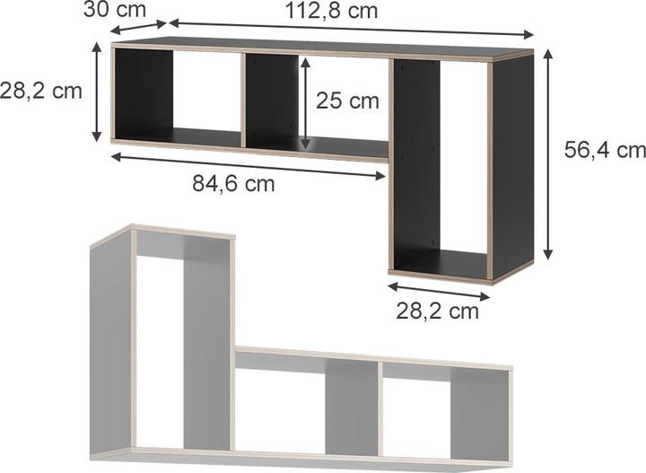Actual product image Vicco Tetrix (113 x 30 x 56.5 cm)