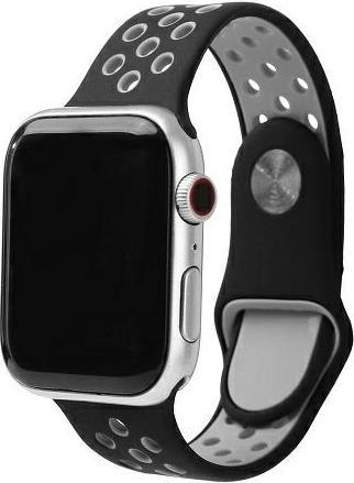 Image du produit Beline pasek Apple Watch Sport Silicone 42/44/45/49mm czarno-szary noir/gris (Silicone, Matières plastiques)