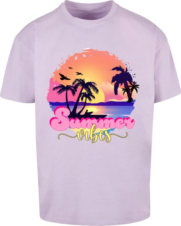 Merchcode Summer Vibes Sunset Heavy Oversized Tee - 117175 (XS)
