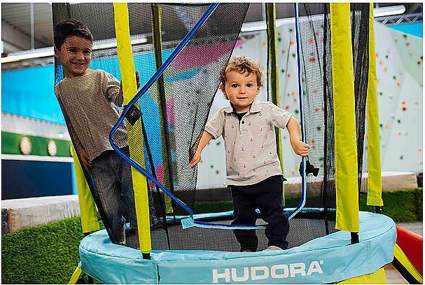 Immagine prodotto Hudora Trampolino per bambini con rete di sicurezza (140 cm)
