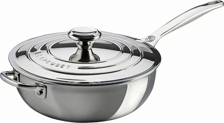 Actual product image Le Creuset 3-ply Plus (24 cm, Frying pan, Stainless steel)
