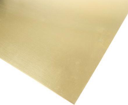 Produktbild Rs Pro Brass sheet 600 x 300 x 0..9mm (600 mm, 300 mm, 0.90 mm)