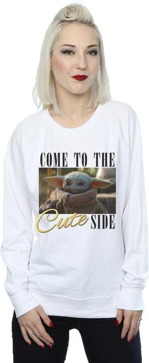 Immagine prodotto Star Wars The Mandalorian Come To The Cute Side Felpa Donna (L)