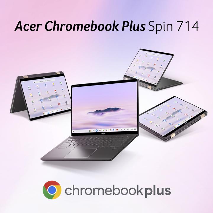 Immagine prodotto Acer Chromebook Spin 714 (14", Intel Core Ultra 5 115U, 16 GB, 512 GB, CH)