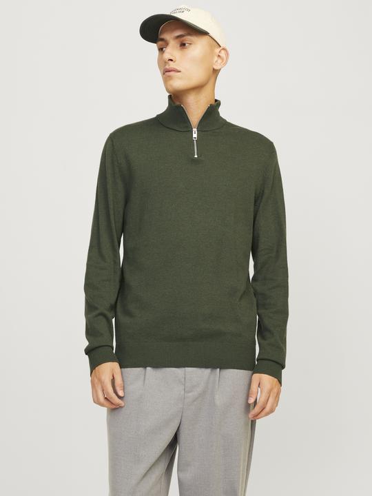 Produktbild Jack & Jones Einfarbig Strickpullover mit Halber Reissverschluss Strickpullover mit Halber Reissverschluss (M)
