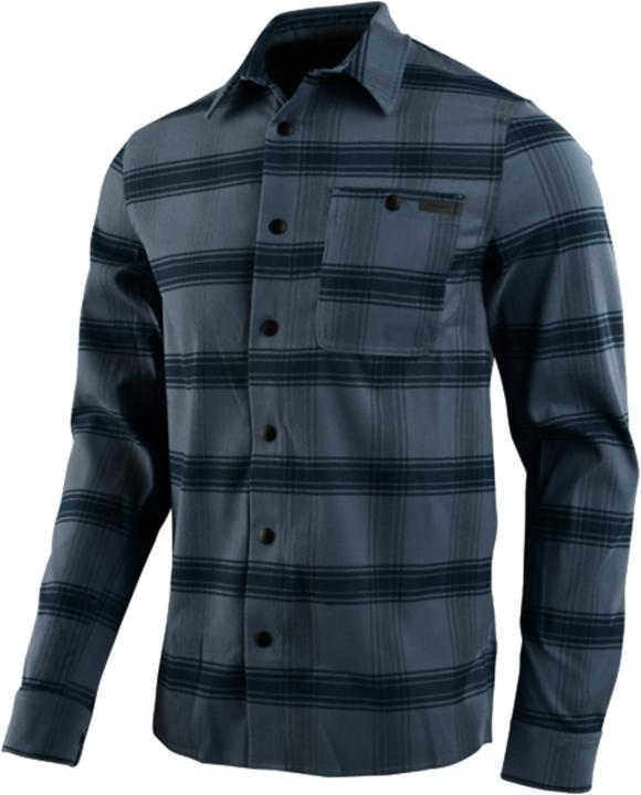 Troy Lee Designs Grind Flannel, Stripe, blue mirage, S (S)