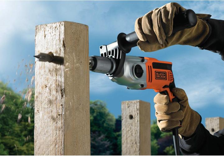Image du produit Black & Decker Perceuse à percussion KR911K, 910 watts (Fonctionnement sur secteur)