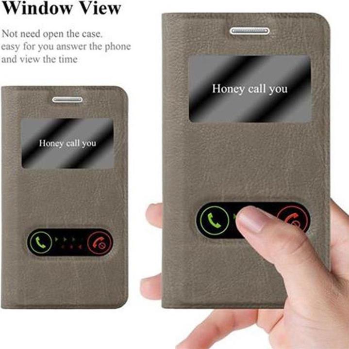 Produktbild Cadorabo Book mit View Doppelfenster Cover (Samsung Galaxy S2)