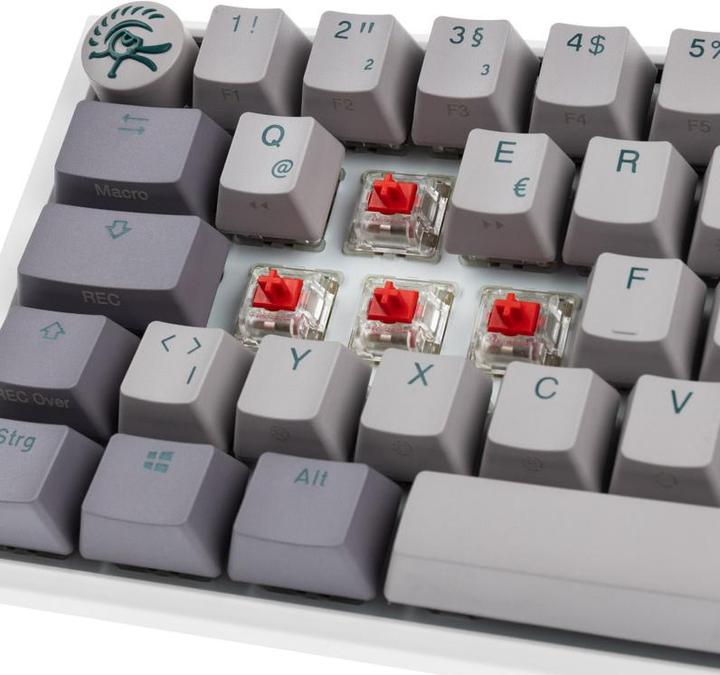 Produktbild Ducky One 3 Mist Grey SF Gaming Tastatur, RGB LED - MX-Red (DE, Kabelgebunden)