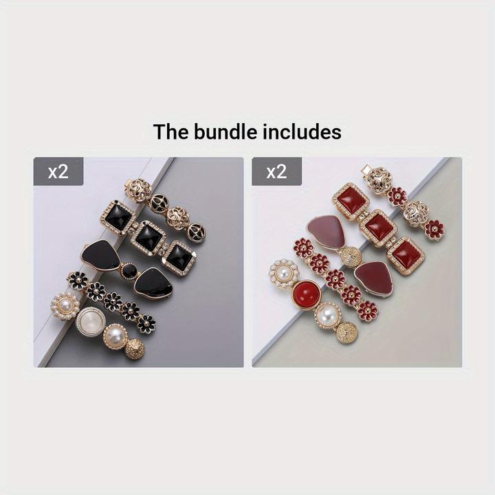 Activity Board 5pcs Elegante Haar Seite Clips Faux Perle Dekorative Haar Pony Clips Strass Pony Clips Trendy (5 pz.)