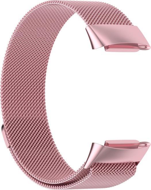 Produktbild Cover-Discount Fitbit Charge 5 - Milanese Edelstahl Armband rosa (Edelstahl)