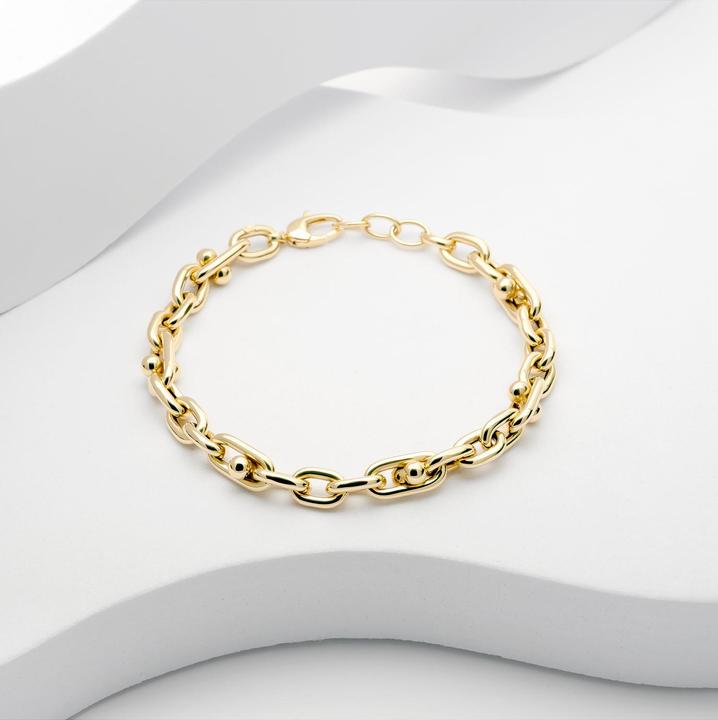 Actual product image Christ Armband (22 cm, 585 yellow gold)