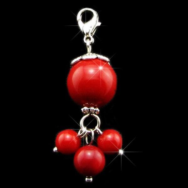 Actual product image Hermex Charm Pendant for Thomas Sabo / Pandora Bracelet - Dark Red (Stainless steel)