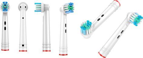 Nordic 2270009 toothbrush head 4 pc(s) Blue, White (4 x)