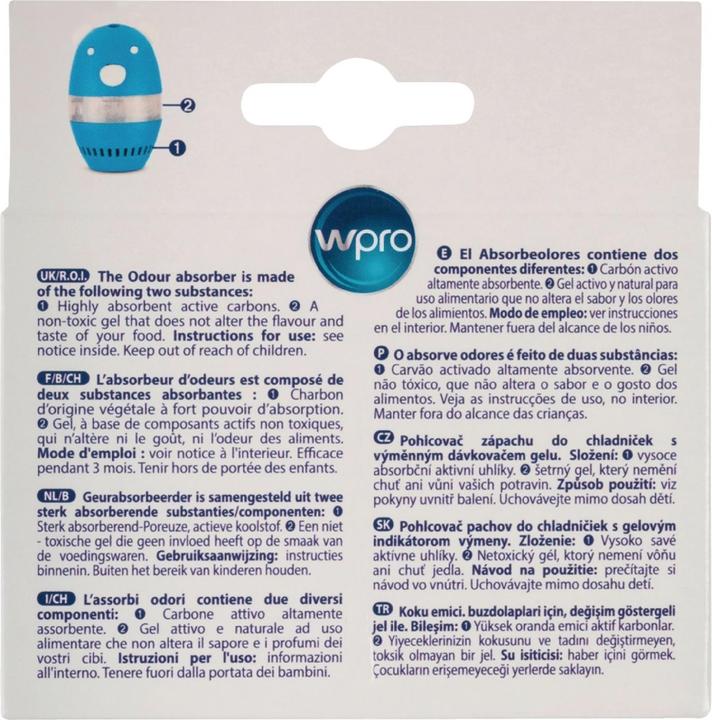Nutritional values and ingredients Whirlpool Odour absorber