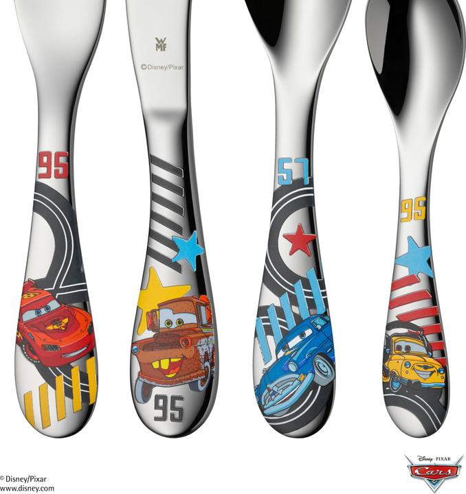 Produktbild WMF Kindergeschirr Kinderbesteck 6tlg Disney Cars2 Edelstahl poliert spülmaschinengeeignet