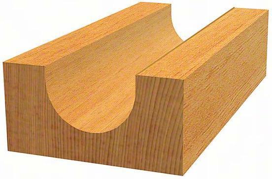 Produktbild Bosch Professional Zubehör Hohlkehlfräser, 1/4-Zoll, R1 12,7 mm, D 25,4 mm, L 15,6 mm, G 49 mm