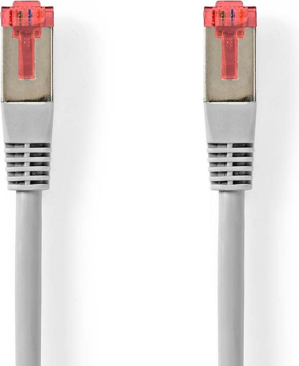 Nedis Cat 6 Kabel | RJ45 Stekker | SF/UTP | 5,00 m | Rond | PVC | Grijs | Label (SF/UTP, CAT6, 5 m)
