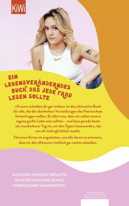 Image du produit Frauen schulden dir gar nichts (Allemand, Florence Given, 2022)