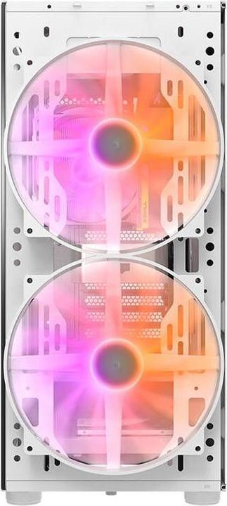 Actual product image Darkflash Tech Computer case Darkflash DK360 (white) + 4 fans (ATX, ITX)