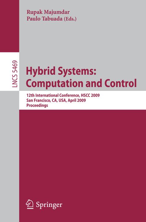 Produktbild Hybrid Systems: Computation and Control (Rupak Majumdar, Paulo Tabuada, 2009)