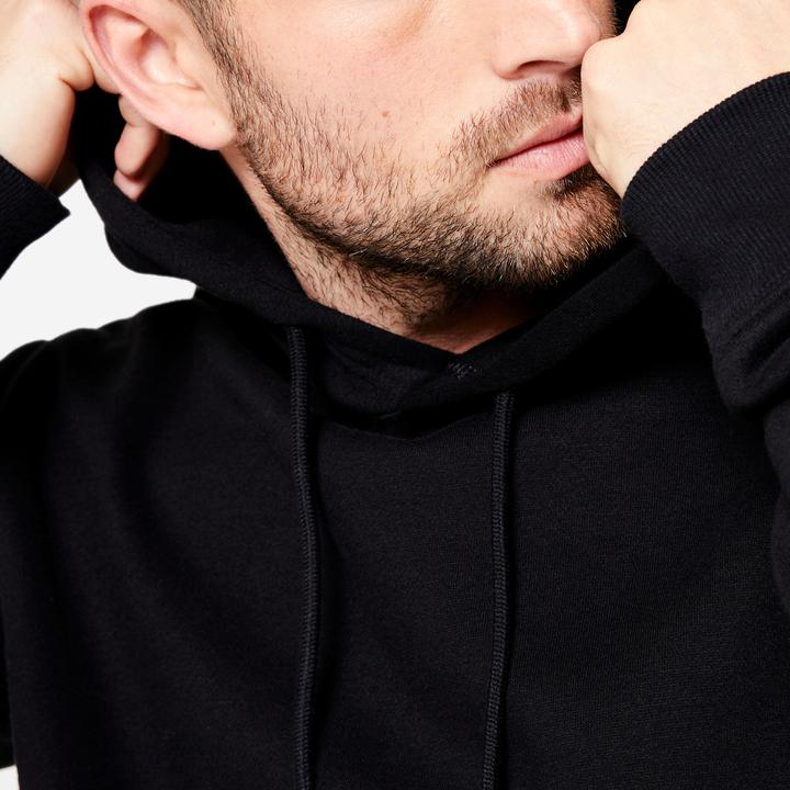 Produktbild Domyos Hoodie Herren warm Baumwollgewebe - schwarz (S)