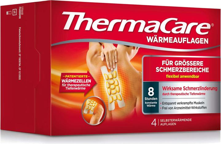 Actual product image Thermacare Heat pads flexible application larger pain areas XL (4 x, 1872 ml, 235 g)