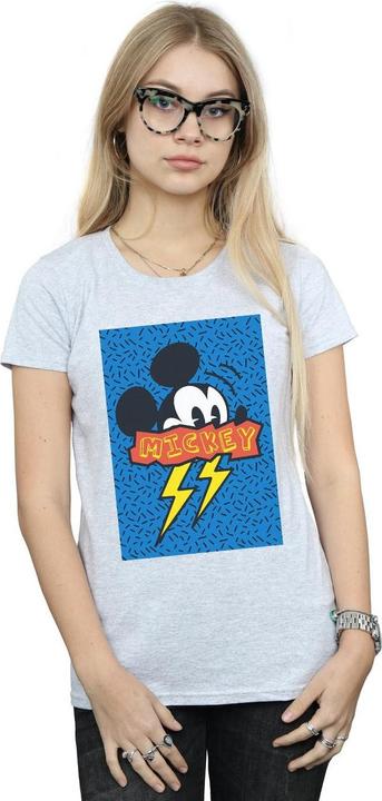Actual product image Disney Womens/Ladies Mickey Mouse 90s Flash Cotton T-Shirt (M)