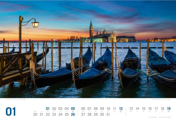 Produktbild Italien - von Venedig bis Sizilien - ReiseLust Kalender 2025 (45 x 33 cm, Harter Einband, Deutsch)