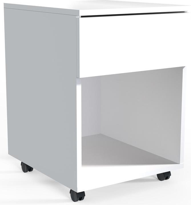 VCM Mobile pedestal Office pedestal Castors rollable Dasola 1 drawer (39 x 45 x 55 cm)