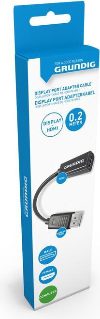 Actual product image Grundig Cable video DisplayPort 0.2m (0.20 m, DisplayPort)