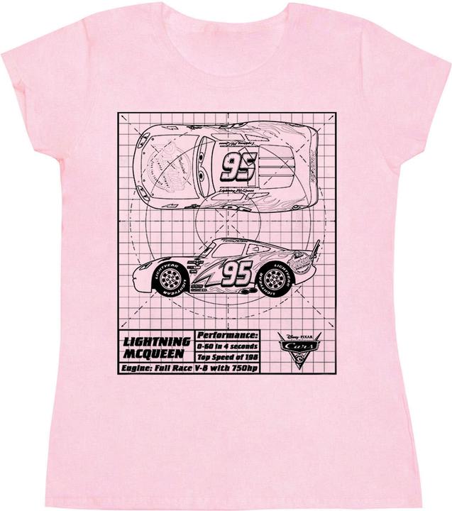 Immagine prodotto Disney Cars Maglietta Saetta Mcqueen Planimetria Donna (XXL)