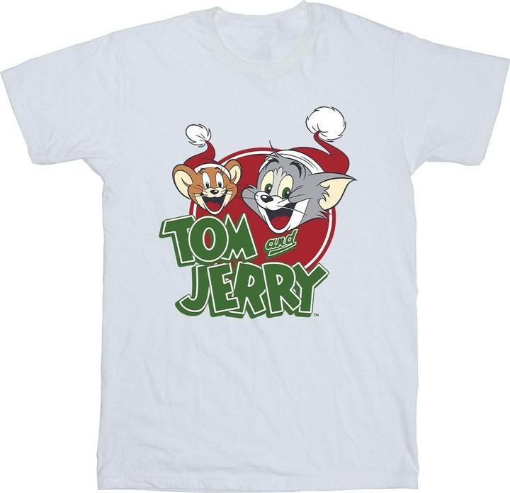 Image du produit Tom & Jerry - T-shirt CHRISTMAS HAT LOGO - Homme (L)