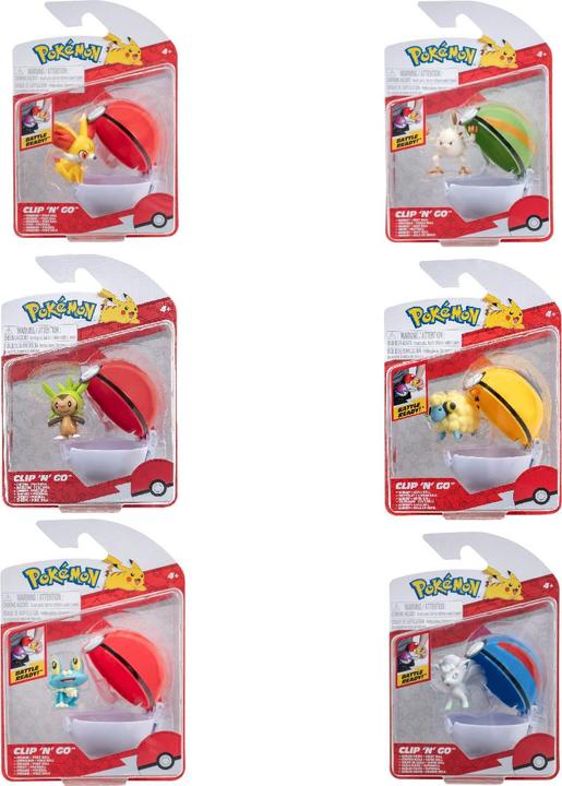 Produktbild Jazwares Pokémon Clip'n'Go Poké Balls Hefel & Timerball