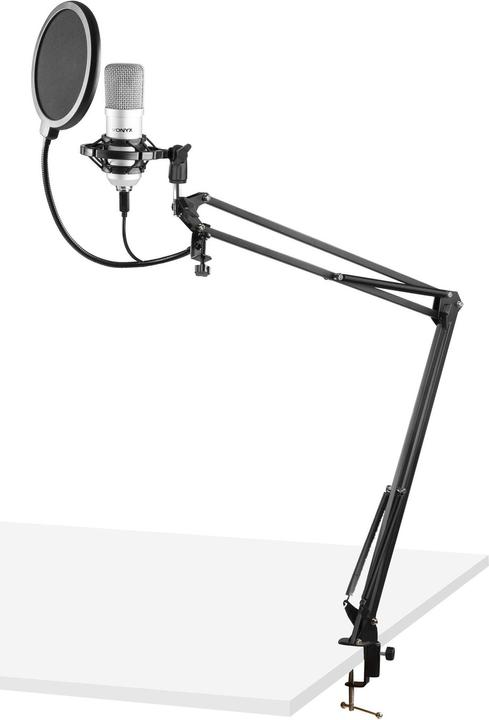 Image du produit Vonyx Microphone à condensateur CMS300S Studio Set Silver