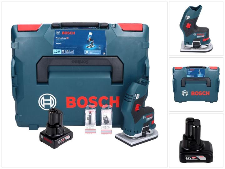 Produktbild Bosch Professional Bosch GKF 12V-8 Professional Akku Kantenfräse 12 V + 1x Akku 6,0 Ah + L-Boxx - ohne Ladegerät