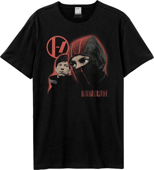Actual product image Amplified Unisex Adult Glow Twenty One Pilots T-Shirt (L)