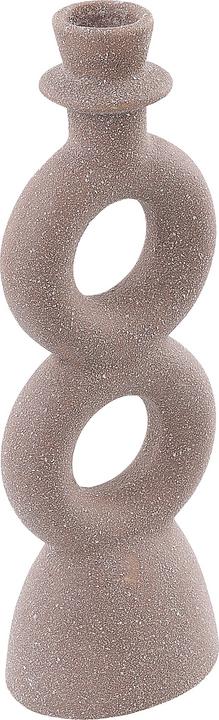 Actual product image Beliani Candlestick porcelain beige 23 cm NAOUSA