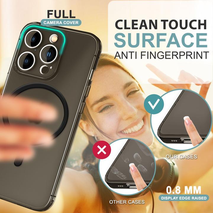 Actual product image Nalia Extremely thin 0.3mm hard case with MagSafe, matt cover (Apple iPhone 16 Pro)