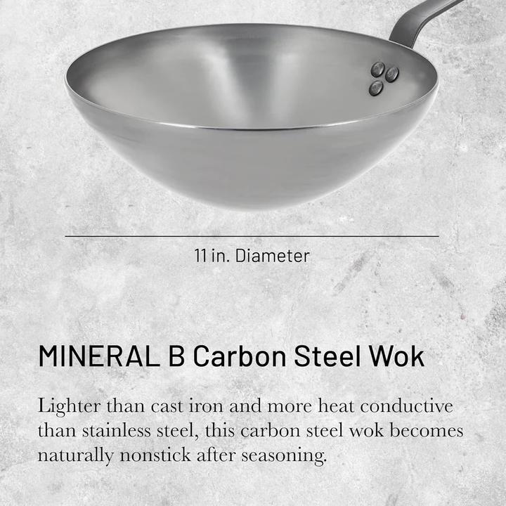 Productafbeelding de Buyer Mineraal B Element (28 cm, Wokpan, Staal)
