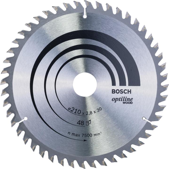 Bosch Professional Zubehör PRO Wood circular saw blade, 210 x 2.8 x 30 mm