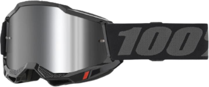 100% Occhiale ACCURI 2 Nero - Lente Argento Specchio (Nero, Specchio Argento)
