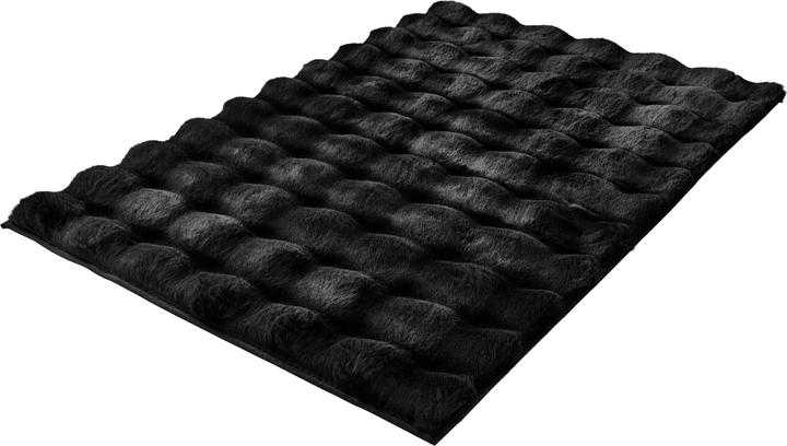 Kleine Wolke Badteppich Cloud 70 x 120 cm, Schwarz (70 x 120 cm)