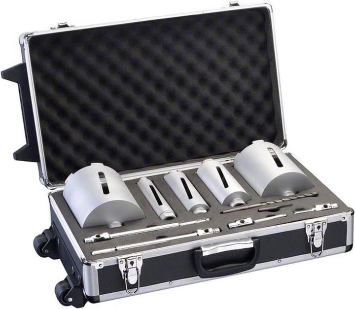 Actual product image Bosch Professional Zubehör Diamond dry core bit set, 5-piece, G 1/2 inch, 38-127 mm (127 mm, 117 mm, 65 mm, 52 mm, 38 mm)