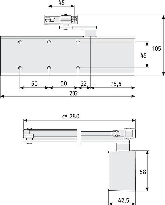Productafbeelding Abus 8603 V bruin (Glazen deur, Kamerdeur, Toegangsdeur, Interieur, Buiten)
